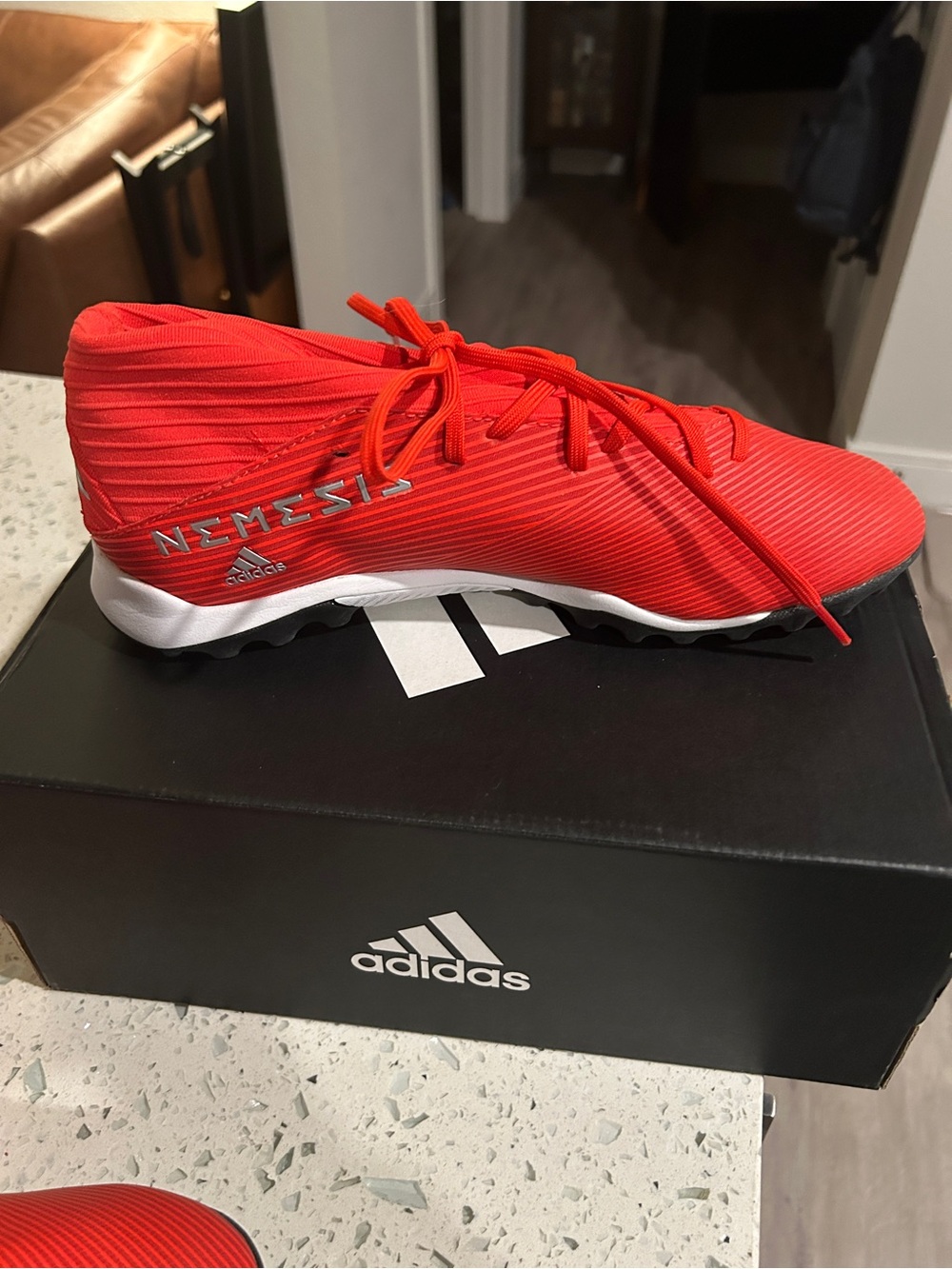 adidas men's Red Soccer Cleats